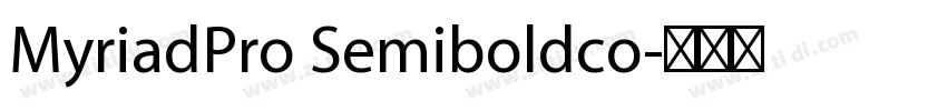 MyriadPro Semiboldco字体转换